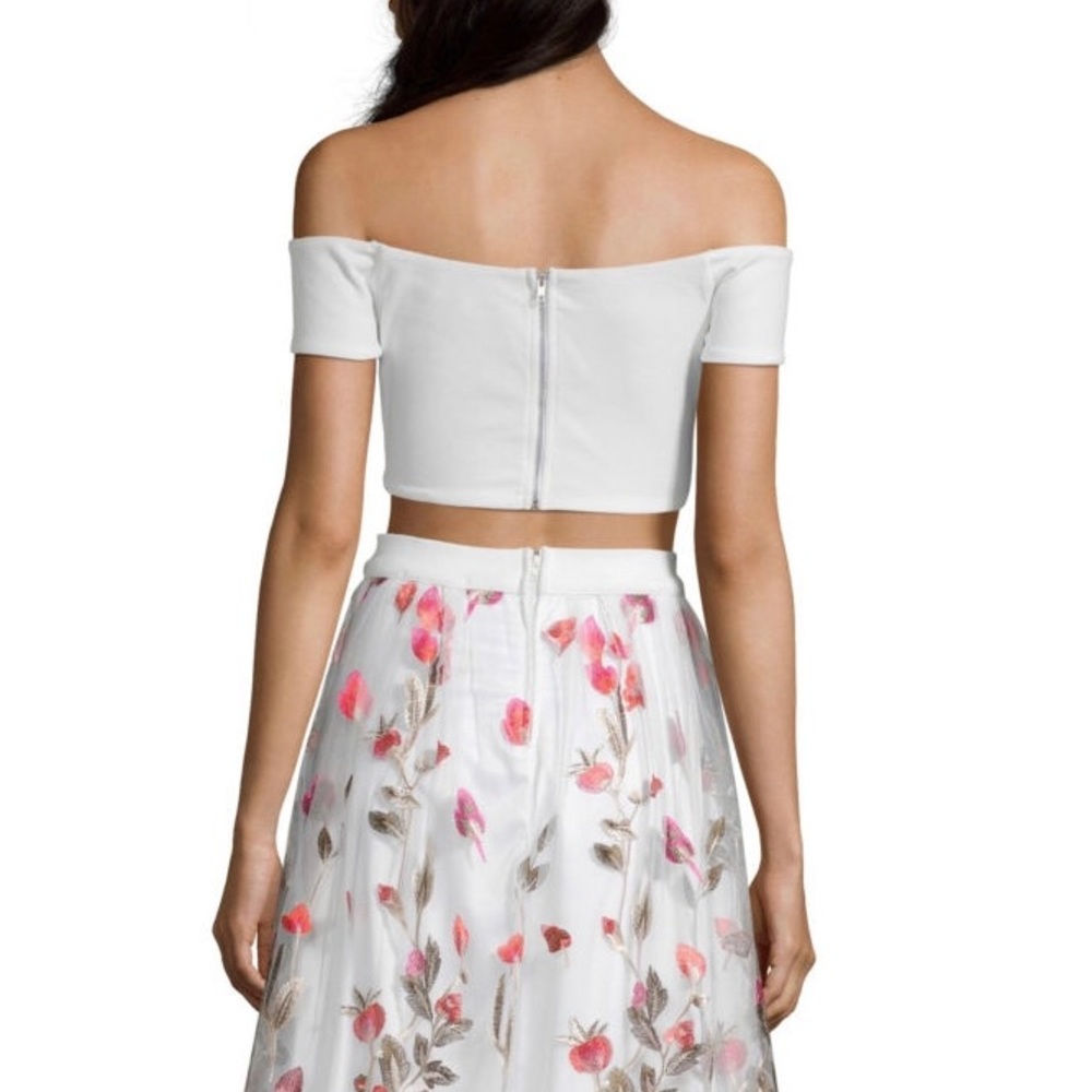 Two piece prom dress